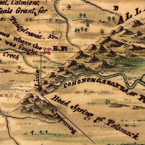 Captain Snow's scetch of the forts of western Pennsylvania, northern Virginia and northern Maryland, 1754