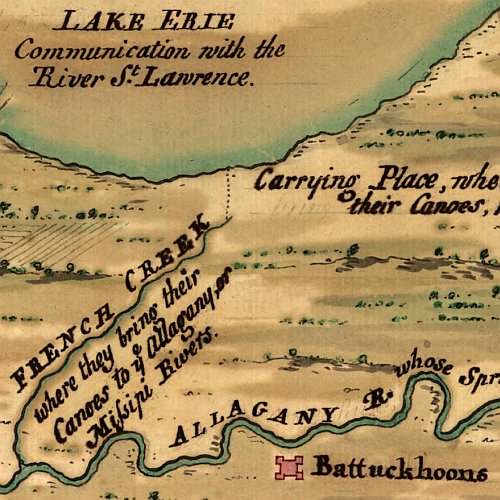 Captain Snow's scetch of the forts of western Pennsylvania, northern Virginia and northern Maryland, 1754