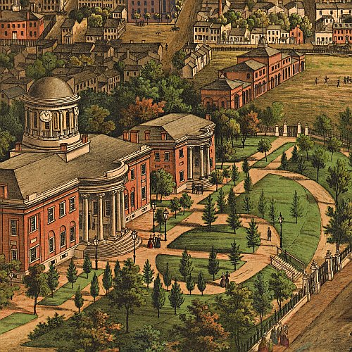 Harrisburg, Pennsylvania by E. Sachse &amp; Co, 1855