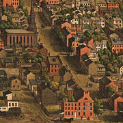 Harrisburg, Pennsylvania by E. Sachse & Co, 1855