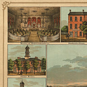 Harrisburg, Pennsylvania by E. Sachse & Co, 1855