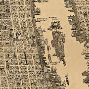 Birds eye view of Philadelphia and vicinity showing location of the Philadelphia & Reading Railroad, 1870(?)