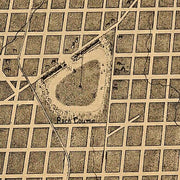 Birds eye view of Philadelphia and vicinity showing location of the Philadelphia & Reading Railroad, 1870(?)