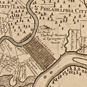 A map of the improved part of the Province of Pennsilvania in America by Tho. Holme Survey, 1695