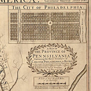 A map of the improved part of the Province of Pennsilvania in America by Tho. Holme Survey, 1695