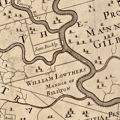 A map of the improved part of the Province of Pennsilvania in America by Tho. Holme Survey, 1695