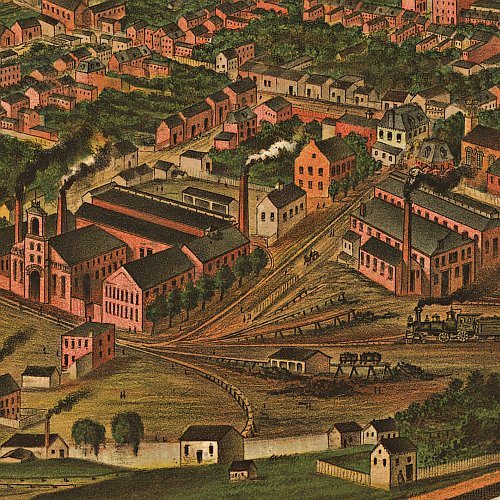 York, Pennsylvania by A. Hoen &amp; Co. lith., Davoust Kern, 1879