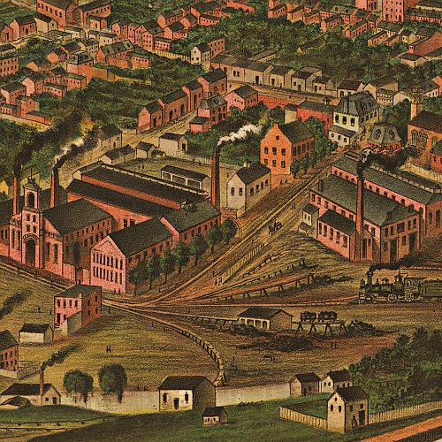York, Pennsylvania by A. Hoen & Co. lith., Davoust Kern, 1879