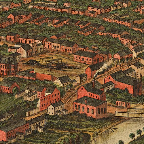 York, Pennsylvania by A. Hoen &amp; Co. lith., Davoust Kern, 1879