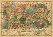 Pennsylvania by Anthony Finley, 1829
