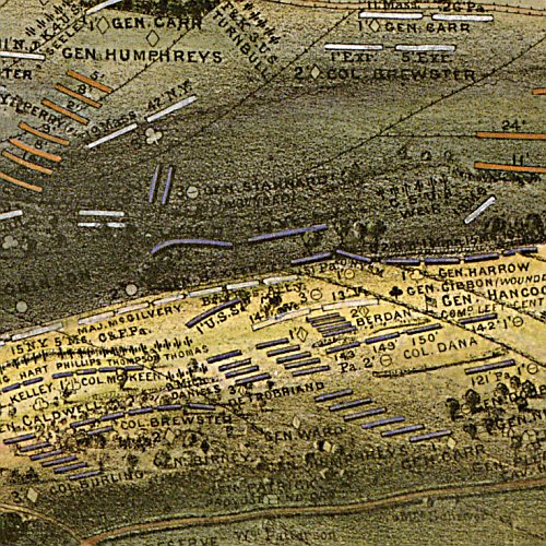 Gettysburg battle-field July 1st, 2d & 3d, 1863 by John Bachelder