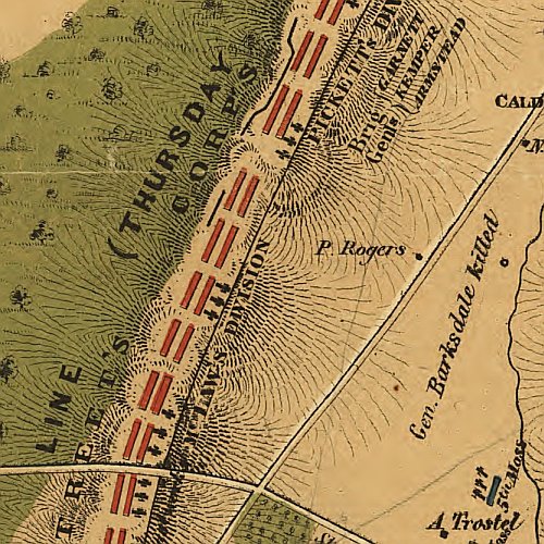 Field of Gettysburg, July 1st, 2nd &amp; 3rd, 1863 by T. Ditterline