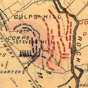 Gettysburg and Vicinity, July 3, 1863 by Gettysburg Battlefield Memorial Association