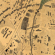 Map of the battlefield of Gettysburg by S. G. Elliott, 1864