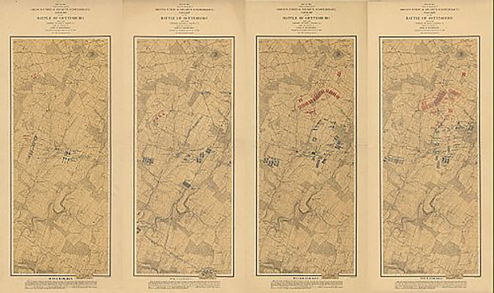 Map of the field of operations of Gregg&