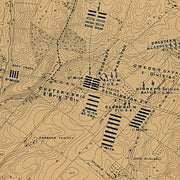 Map of the field of operations of Gregg's (Union) & Stuart's (Confederate) cavalry at the battle of Gettysburg, July 3rd, 1863