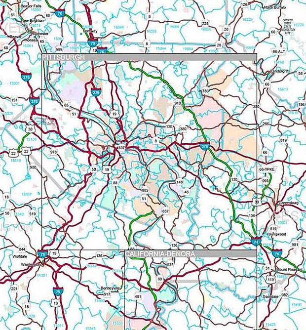 Premium Style Wall Map of Pennsylvania by Market Maps