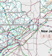 Premium Style Wall Map of Pennsylvania by Market Maps