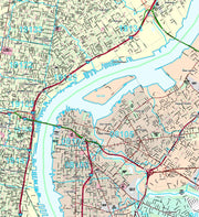 Premium Style Wall Map of Philadelphia, PA by Market Maps