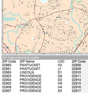 Premium Style Wall Map of Providence, RI by Market Maps