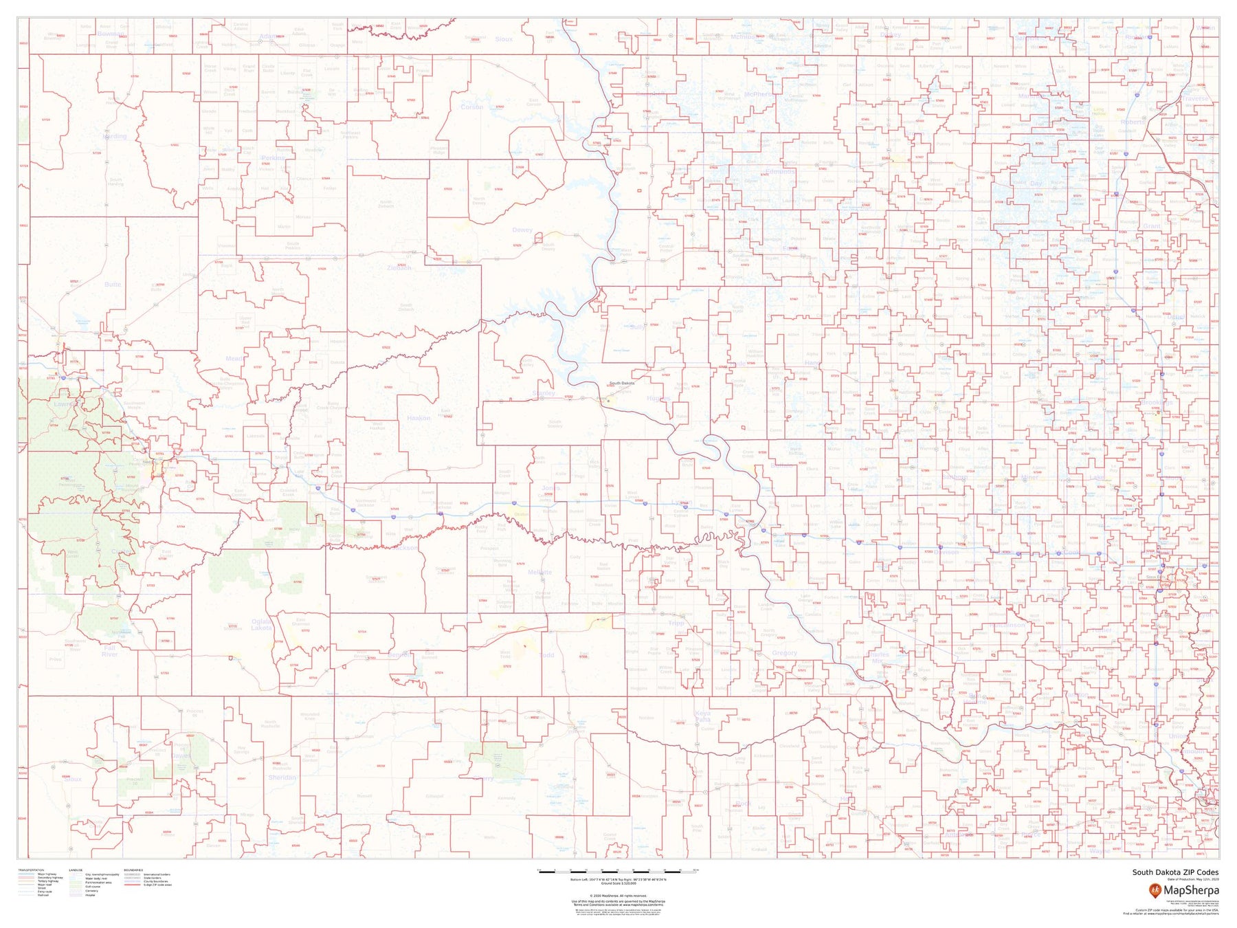 Printable south dakota map of attractions 60 photos