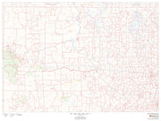 South Dakota Zip Code Map