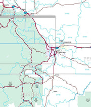 Premium Style Wall Map of South Dakota by Market Maps