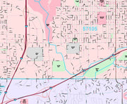 Premium Style Wall Map of Sioux Falls, SD by Market Maps