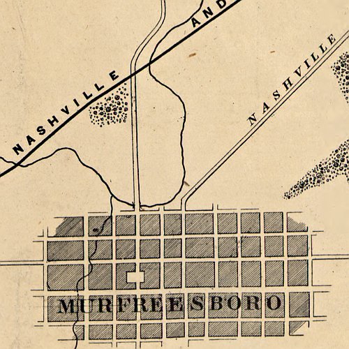 Topographical sketch of the battlefield of Stone's River near Murfreesboro, Tennessee