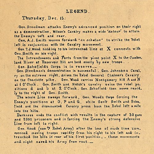 Battlefields in front of Nashville, December 15th &amp; 16th, 1864