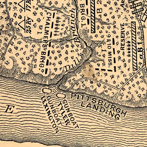 General Buell's map of the battle-field of Shiloh, April 6-7, 1862