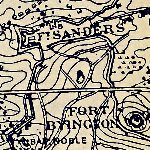 Map of the approaches and defences of Knoxville, Tenn.