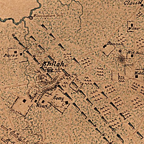 Map of the battle field of Shiloh, April 6 &amp; 7, 1862 by Léon J. Frémaux, Capt. of Engrs. P.A.C.S.