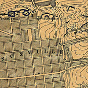 Topographical map of the approaches and defences of Knoxville, Tennessee