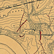 Topographical map of the approaches and defences of Knoxville, Tennessee