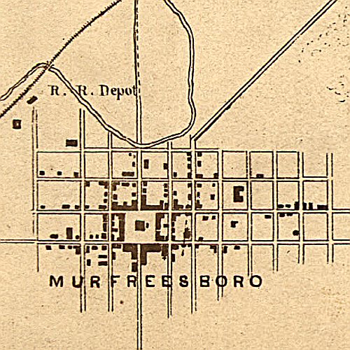 Topographical sketch of the battle field of Stone River near Murfreesboro, Tennessee, December 30th 1862 to January 3d 1863