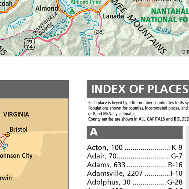 Tennessee by Rand Mcnally