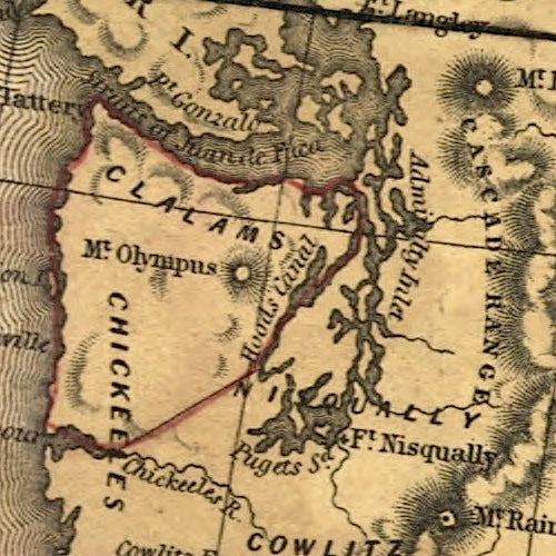 A New Map of Texas, Oregon and California with the Regions Adjoining, 1846