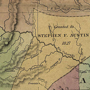 Map of Texas with Parts of Adjoining States by Stephen F. Austin, 1837