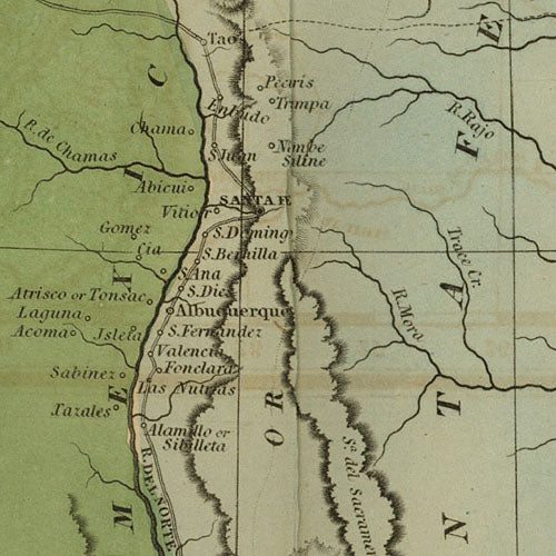 Map of the United States of Mexico, Tanner 1846