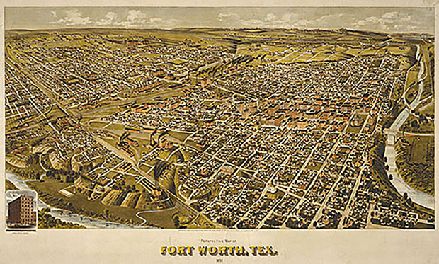 Fort Worth by Henry Wellge, 1891