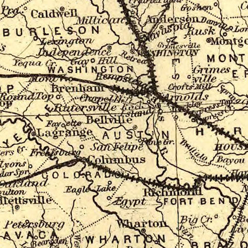 Houston &amp; Texas Central Railroad, 1867