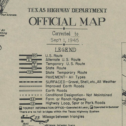 Texas 1945, Texas Highway Department