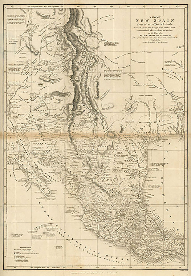 A Map of New Spain 1810