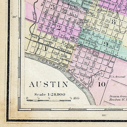 Texas and Indian Territory 1876