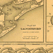 1855 Texas County Map by J.H. Colton