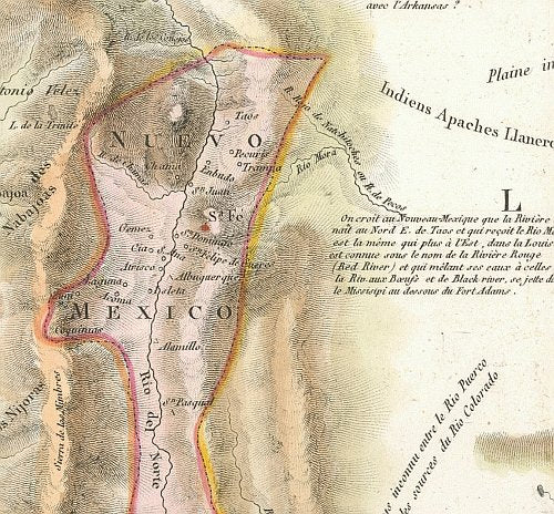 Carte du Mexique 1811