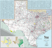 Texas Executive Wall Map