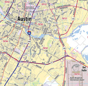 Greater Austin Metro Area Wall Map