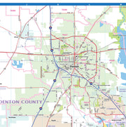 DFW Greater Metro Area Wall Map